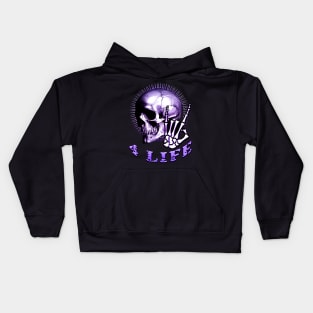 Metal 4 Life Purple Kids Hoodie